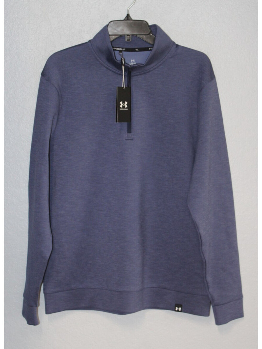 NEW Under Armour Drive Midlayer 1/4 Zip Jacket Blue Men LARGE NWT / UM1322